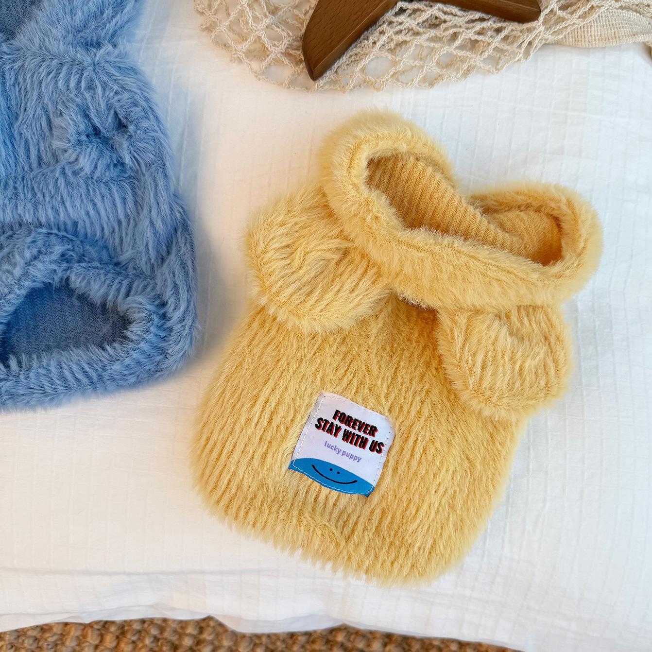 Pet Clothes Hoodie Warm Comfortable Thickened With Leash Ring Kitty Bichon Frise Maltese Schnauzer Winter For Small Medium Dog Cat D00025