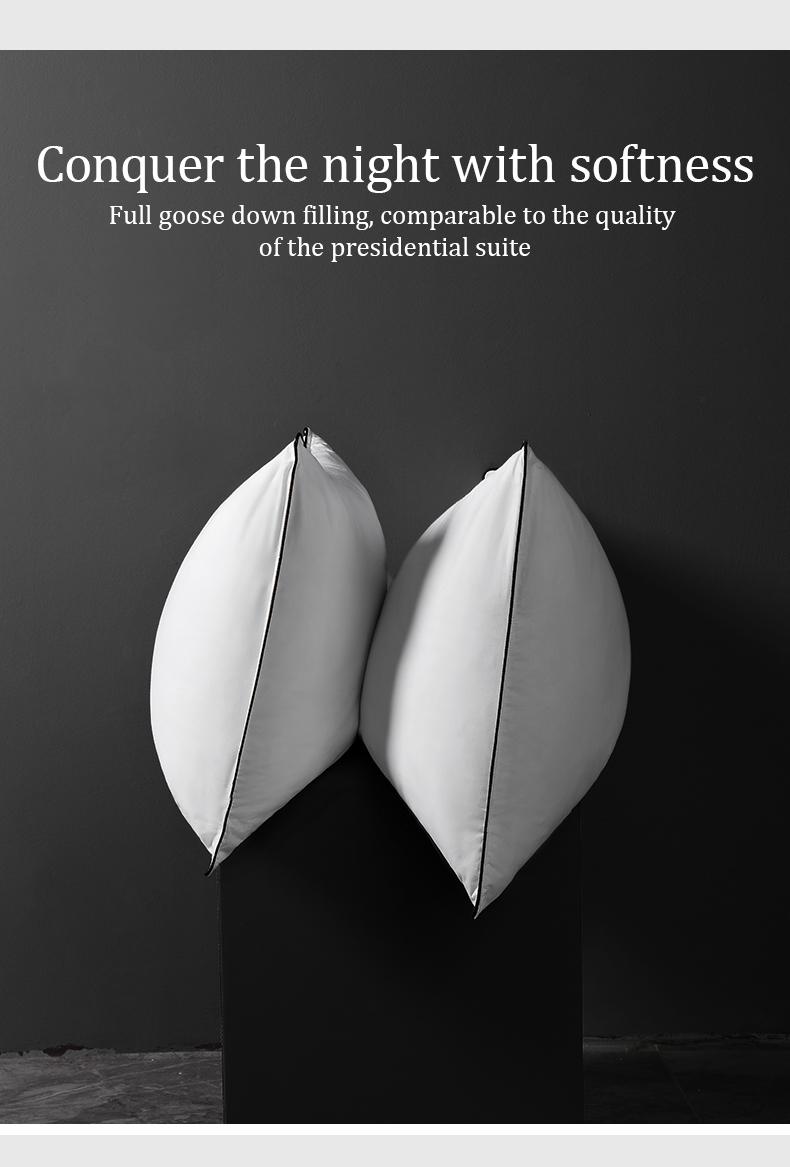 APSMILE Memory Goose Feather Down Pillow Set of 2 with Organic Cotton Cover Super Fluffy Cozy Hotel Collection for Side Back and Stomach Sleepers APSMILE Memory Goose Feather Down Pillow Set of 2 with Organic Cotton Cover Super Fluffy Cozy Hotel Collection for Side Back and Stomach Sleepers