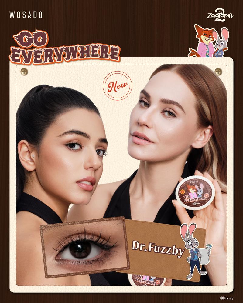 WOSADO Zootopia II Limited Edition Soft Magnetic Eyelashes All-in-One Box Waterproof Reusable Glue-Free Makeup Cosmetic Natural Style 4 Pieces Set Storage