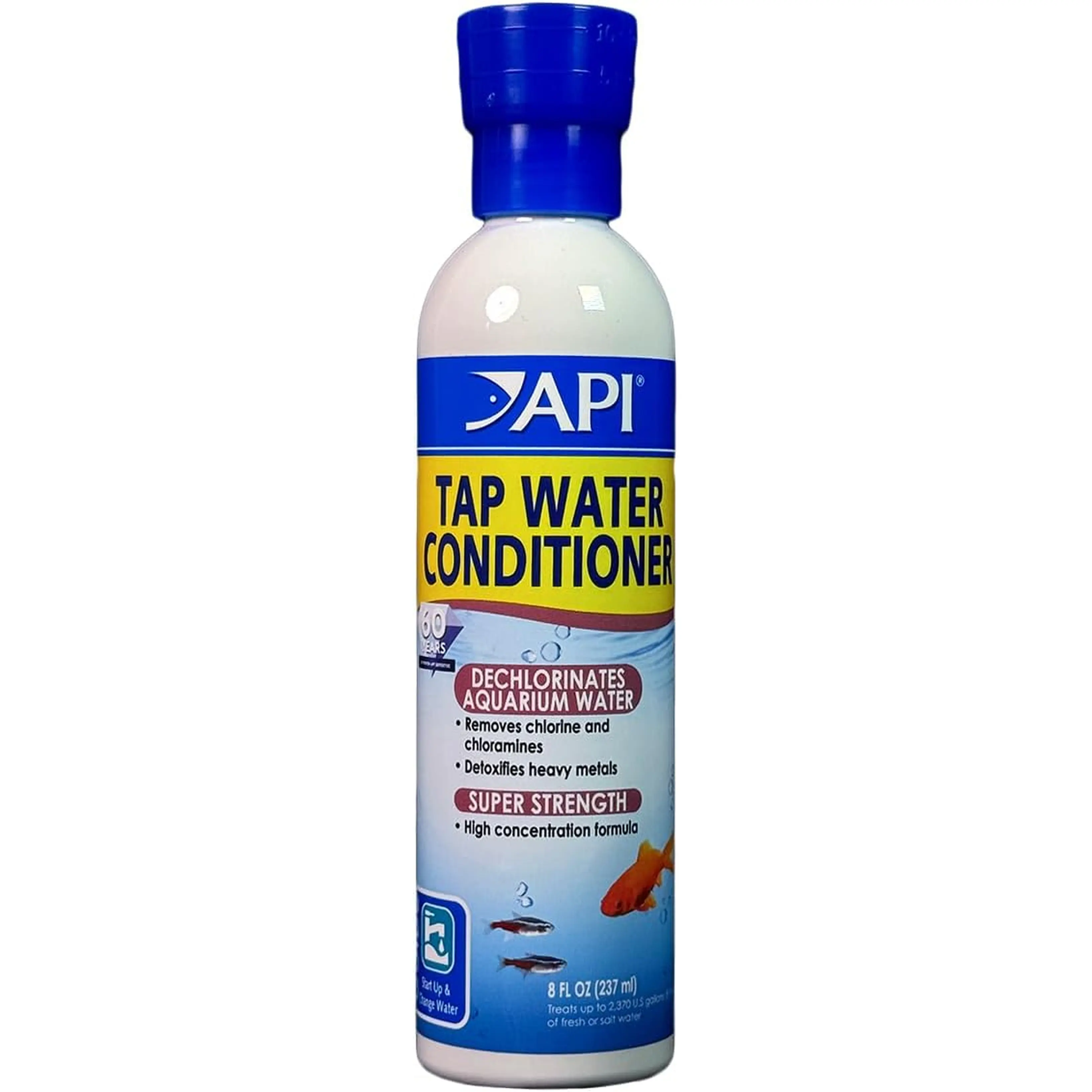 API TAP WATER CONDITIONER Aquarium Water Conditioner 8-Ounce Bottle, White (52A),8 Oz