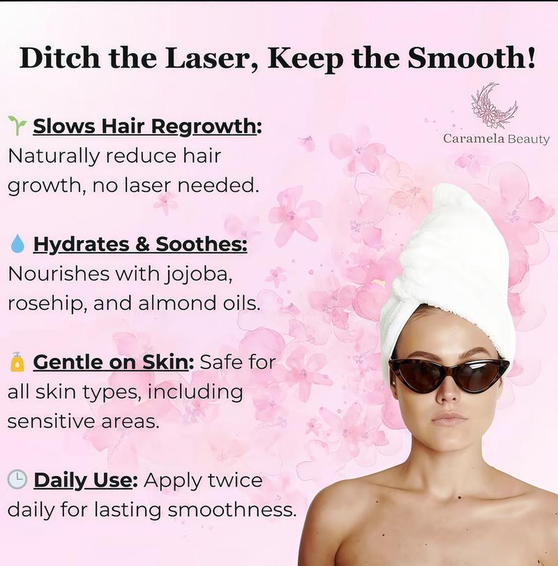 2 Pack Caramela Beauty Cyperus Rotundus Oil for Natural Permanent Hair Reduction,Mild and Non-irritating Body Care Wax,Moisturizing & Soothing for Skin Care Depilatory SL ,Unisex Hair Removal Creamoil , Daily Use Cosmetic Gentle Removal