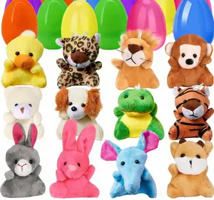 Easter Stuffed Animal Eggs with easy-to-open shells