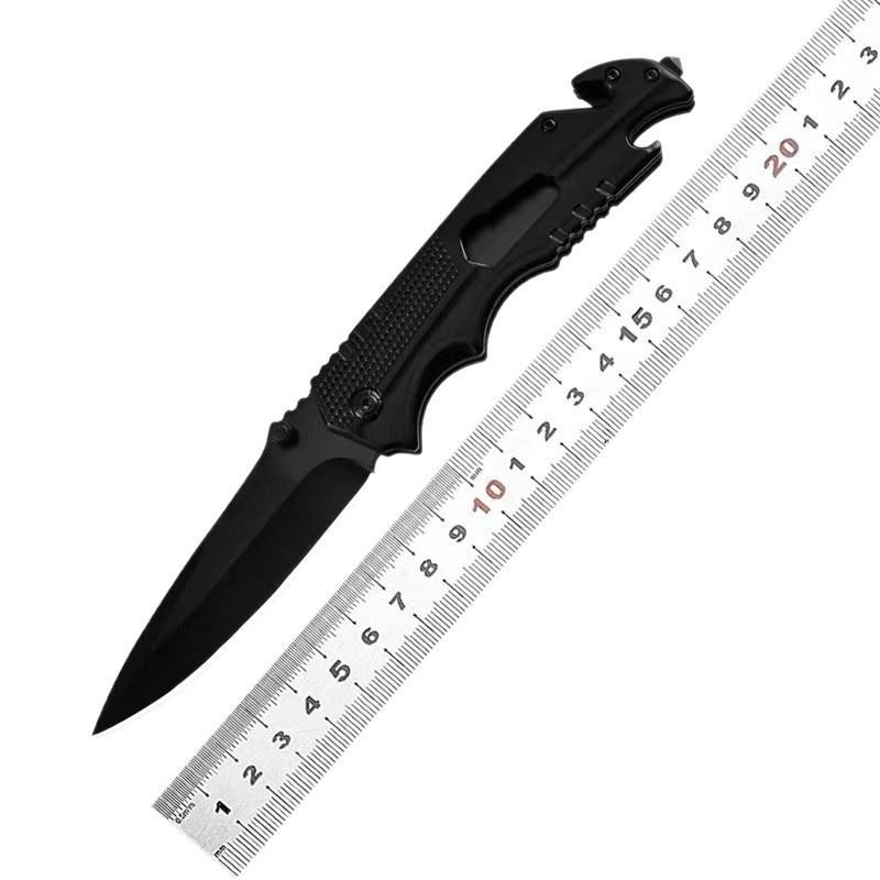 Outdoor knife tactical self-defense knife high hardness multi-purpose lock version folding knife outdoor camping survival portable portable stainless steel knife pocket folding knife hunting emergency men's gift adventure Outdoor knife tactical self-defense knife high hardness multi-purpose lock version folding knife outdoor camping survival portable portable stainless steel knife pocket folding knife hunting emergency men's gift adventure