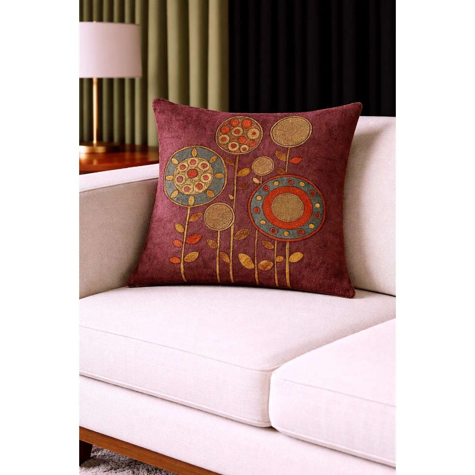 Exquisite Luxury Mid-Century Modern Sofa Cushions / Pillows