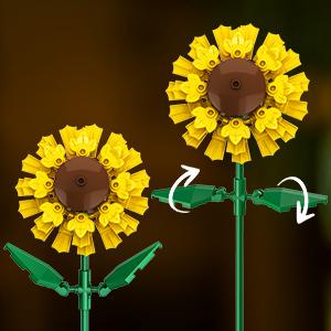 Flower Bouquet Building Set, 18 Roses & Botanical Collection, 1015 PCS Building Blocks, Home Decor Gift for Her, Adults, Women, Kids 6-12+