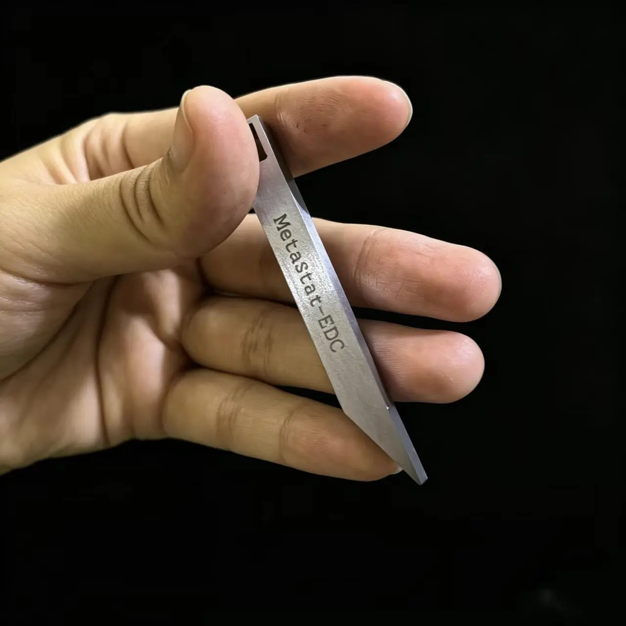 Mini EDC Pry Tool, Stainless Steel Package Opener & Scraper, Compact Pocket Keychain Utility Tool for Boxes and Daily Carry