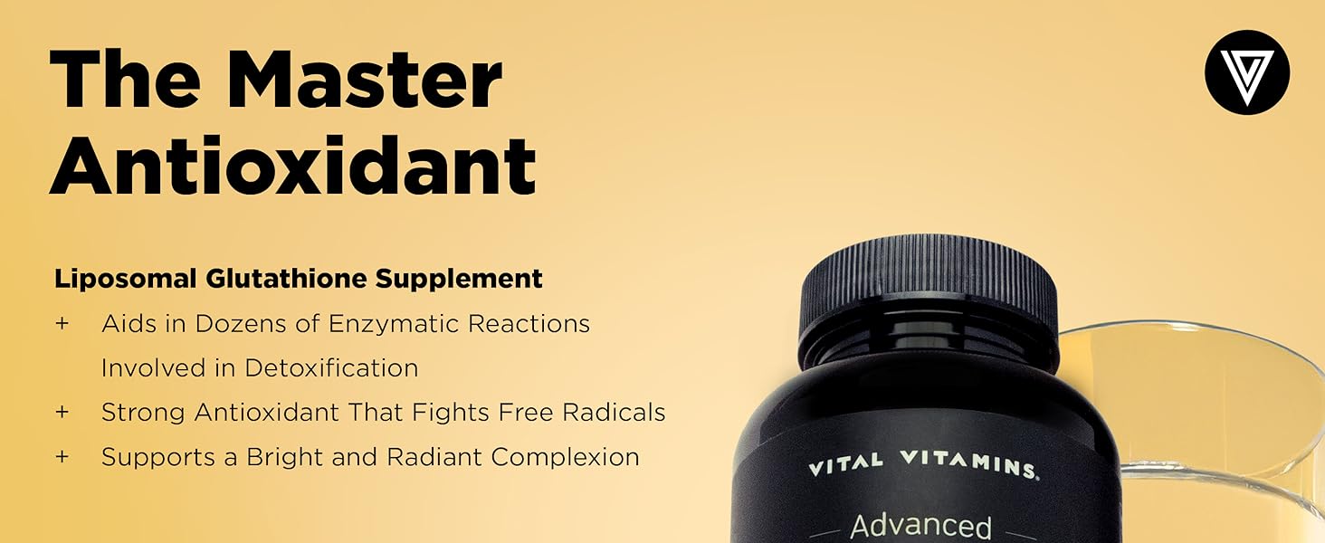 Glutathione Supplement - 500mg L-Glutathione per Serving - Made with Liposomal Delivery for Max Absorption - Detox, Immunity, Anti-Aging Support - Non-GMO - 60-Day Supply, 60 Capsules Glutathione Supplement - 500mg L-Glutathione per Serving - Made with Liposomal Delivery for Max Absorption - Detox, Immunity, Anti-Aging Support - Non-GMO - 60-Day Supply, 60 Capsules