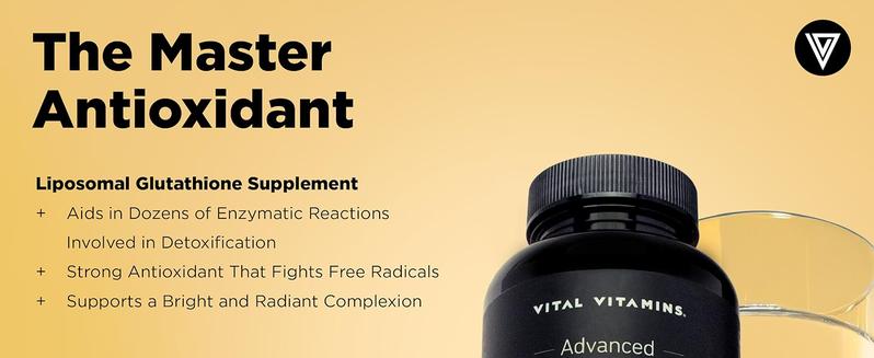 Glutathione Supplement - 500mg L-Glutathione per Serving - Made with Liposomal Delivery for Max Absorption - Detox, Immunity, Anti-Aging Support - Non-GMO - 60-Day Supply, 60 Capsules