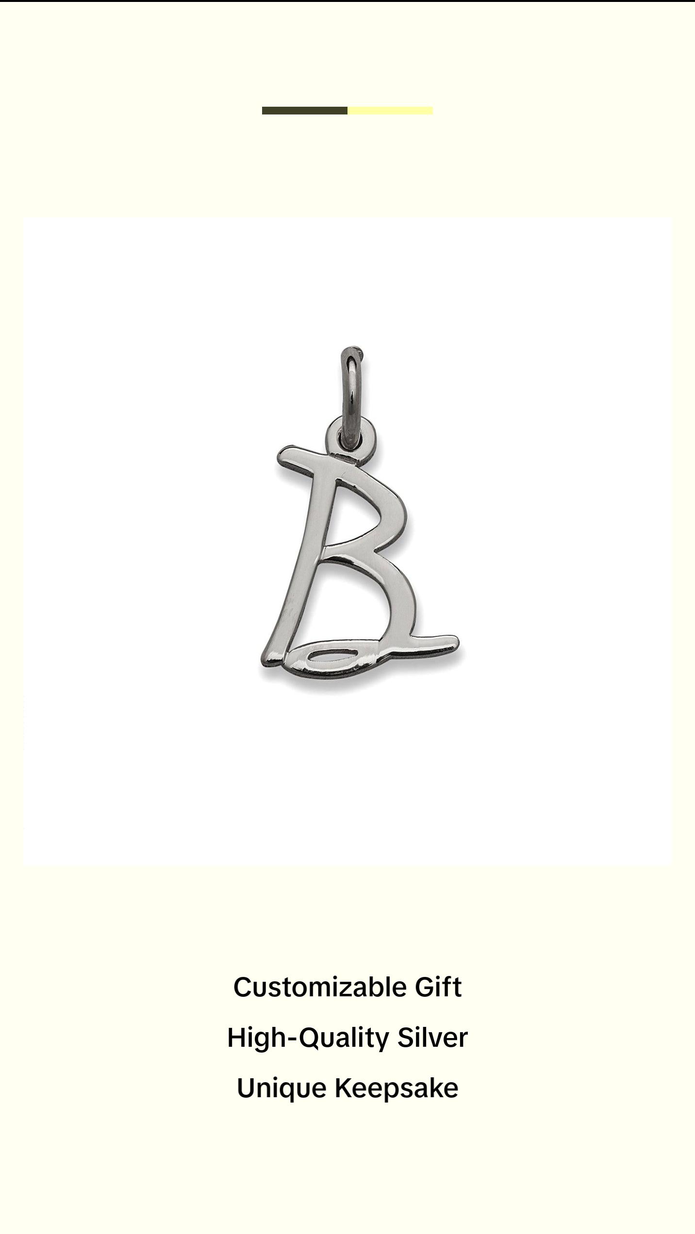 Magnolia 925 Sterling Silver Initial Pendant