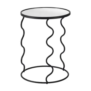 Bastia Side Table Black | Modern Transparency & Architectural Clarity