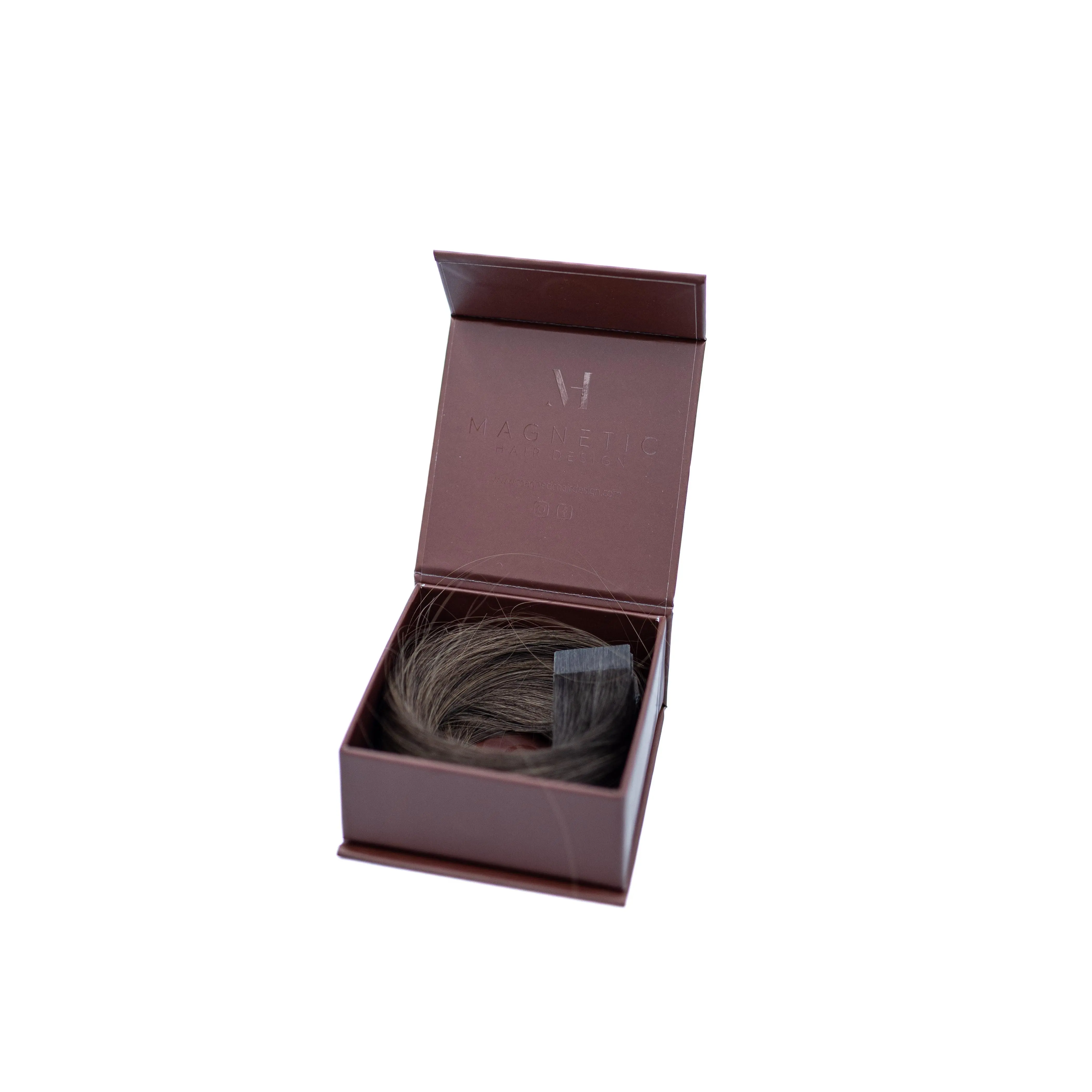 Magnetic Hair Extensions - Dark Rooted Smokey Weave (Filler Set), Hair Pieces, Everyday Wear, Lightweight Fillers, Strong Magnetism, Fake Hair