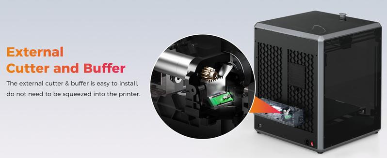 Creality CFS-C for K1 SE, K1, K1C, K1 Max 3D Printers, RFID Auto-Loading, External Cutter, Filament Runout &Tangle Detection