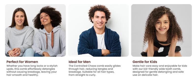 Detangling  Wide Tooth Comb Scalp and Curl Friendly