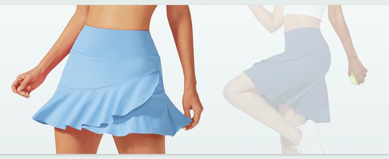 G4Free 15"/20" Tennis Skirts for Women - High Waist, Pockets, Casual Fit & Flare, Breathable Stretchy Fabric, Ideal for Tennis, Golf, and More - Activewear, Bottom, Tennis Attire