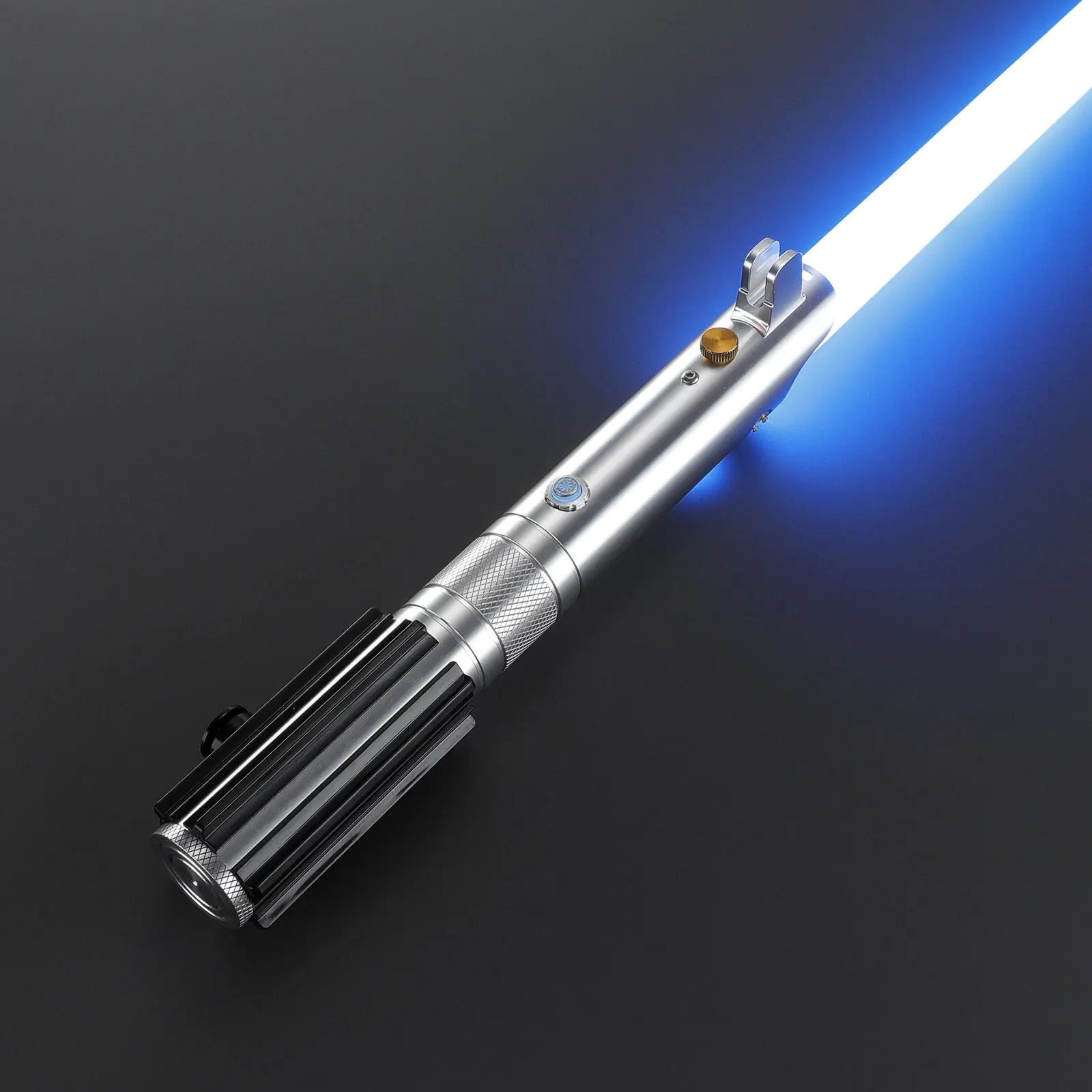 BJSABER Anakin Neopixel Realistic Dueling Lightsaber - Alloy Aluminum Hilt, Smooth Swing, Rechargeable Battery, Cyberpunk LED, Dual Tech Options, Heavy Duty, Halloween Costume Toy, Teenage Boy Gifts, Neopixel Lightsaber, Realistic Lightsaber