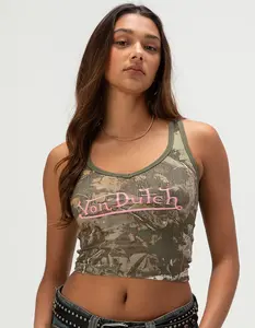 VON DUTCH Womens V-Neck Tank Top