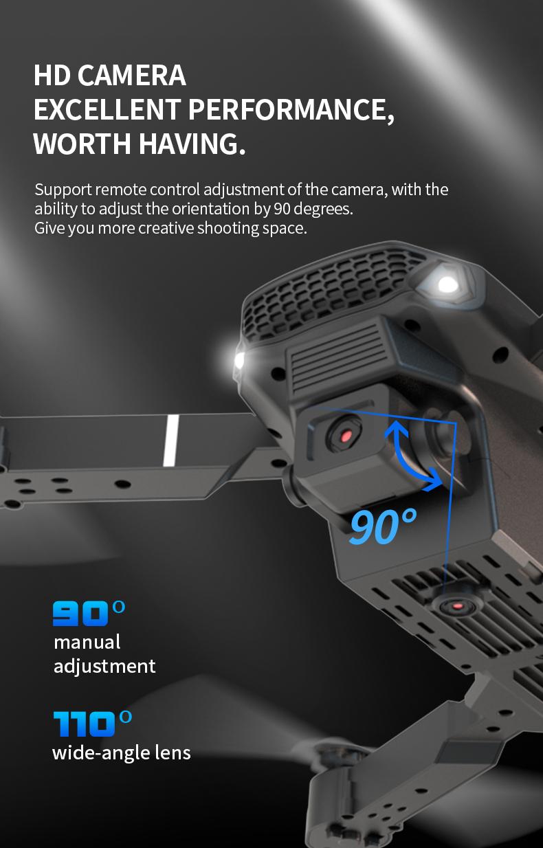The new 2026 E88 drone comes with two batteries, foldable arms, a remote control with a screen and app control, USB charging, 480P video recording resolution, and 2.4G functionality, making it the perfect gift for outdoor camping and travel. Photography