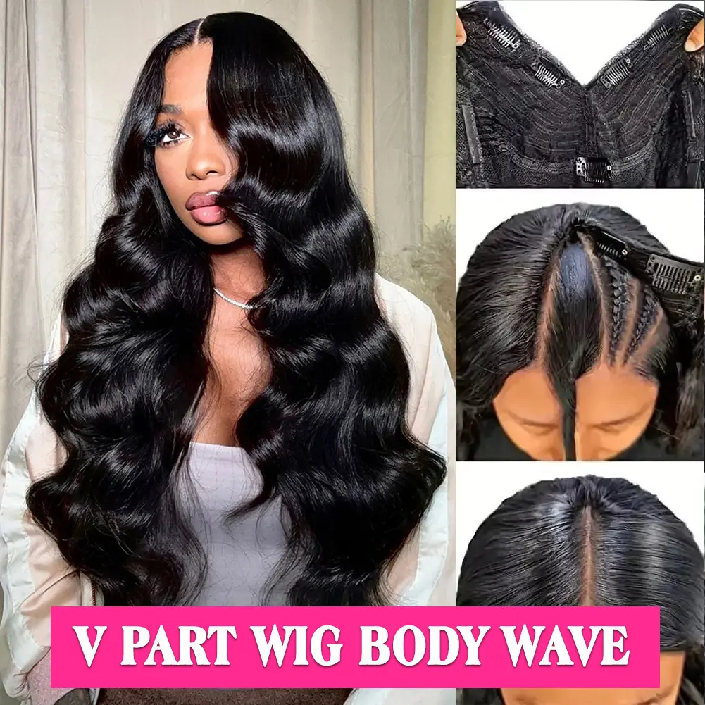 V Part Wig Body Wave 