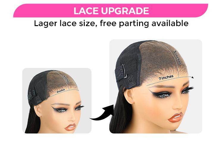 CurlyMe 4/27 Highlight Color Kinky Curly Ombre Hair Pre-cut 7x5 Lace Wear Go Glueless Human Hair Wigs Pre-plucked Outdoorfun