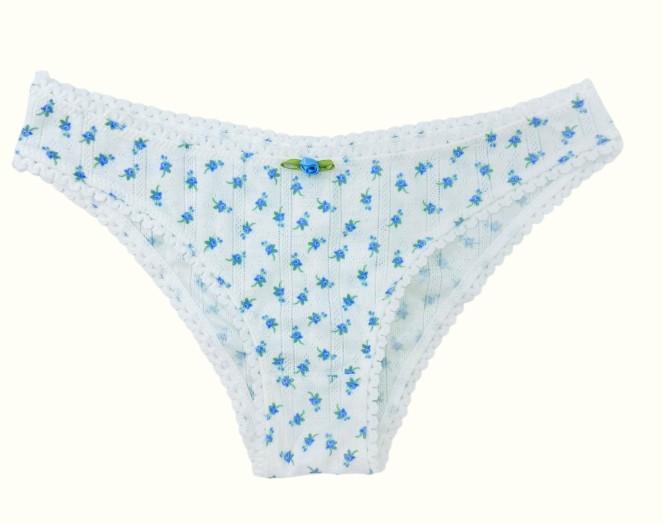 Pointelle Bikini Undie Cute Y2K Coquette Cotton