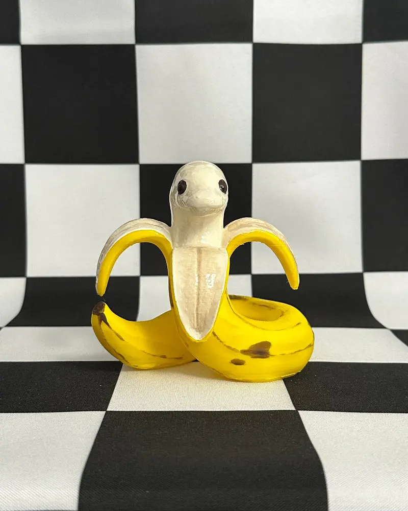 Kawaii Banana Snake Figurine