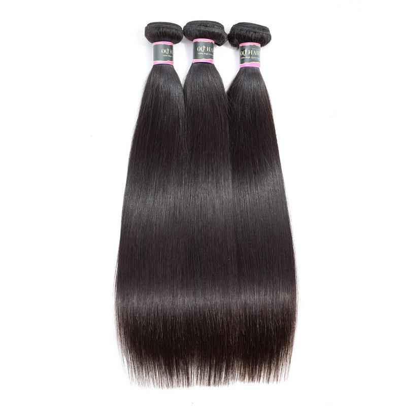 OQ HAIR Straight Human Hair Bundles Brazilian Virgin Unprocessed Straight Hair Weave Bundles Natural Color OQ HAIR Straight Human Hair Bundles Brazilian Virgin Unprocessed Straight Hair Weave Bundles Natural Color