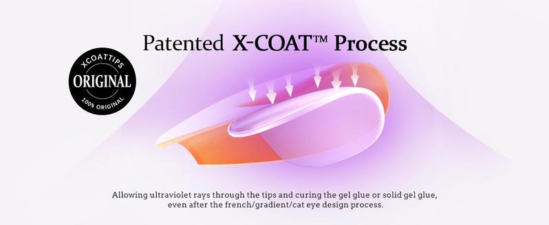 BTArtboxnails XCOATTIPS Press on Nails - 150pcs White french Pink Short Square or Almond or Coffin French Tips, Pink Soft Gel False Nail, Soak Off Acrylic Fake Nails Extensions