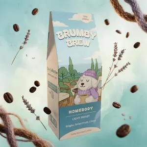 Brumby Brew Homebody Light Roast Coffee Beans | Premium Ethiopia, Mexico, Brazil Beans | Dried Fruit, Bright, Citrus Notes