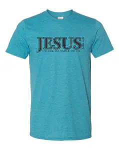 Jesus John 14:6 Faith Tee • Christian Scripture Shirt • The Way The Truth The Life • Soft Unisex Tee