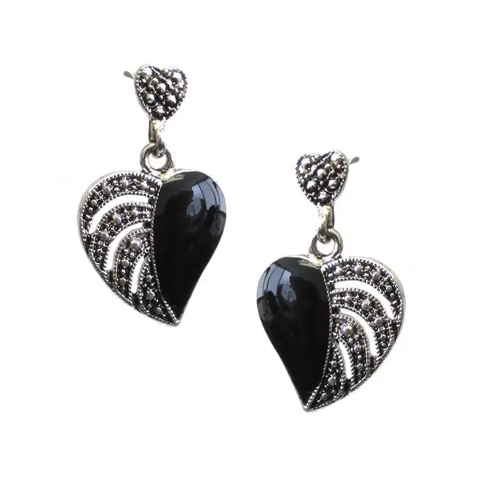 EPOXY HEART EARRING