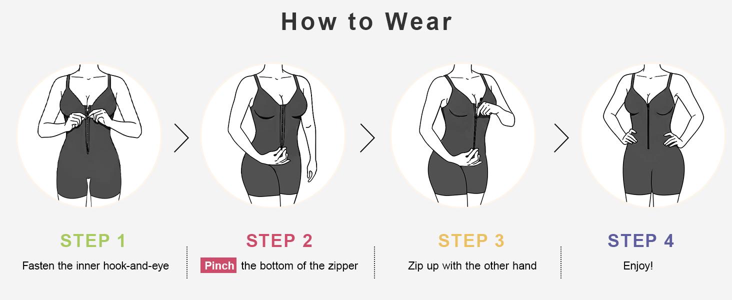 SHAPERX Shapewear for Women Tummy Control Bodysuits Zip-Up Comfort Ultra Stretch Fabric Customizable Fit Breathable Mesh Design Comfortable Fit SHAPERX Shapewear for Women Tummy Control Bodysuits Zip-Up Comfort Ultra Stretch Fabric Customizable Fit Breathable Mesh Design Comfortable Fit