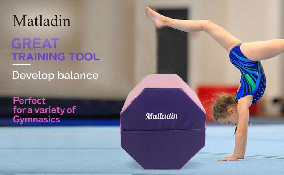 Matladin Gymnastics Octagon Mat 24"x26" Skill Shape Tumbling Backbend Trainer Exercise Mat for Preschool Kids Gym Cheerleading, Martial Art,TikTokShopBlackFriday