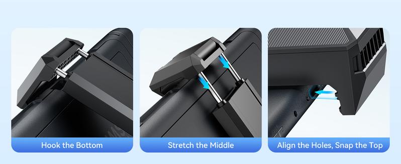 JSAUX Cooling Fan for Nintendo Switch 2 (2025), Cool Down Accessories for Switch 2 (Stepless Adjustable Fan Speed), Cools to Enhance Performance & Extend Console Battery Life - Black (GP0201A)