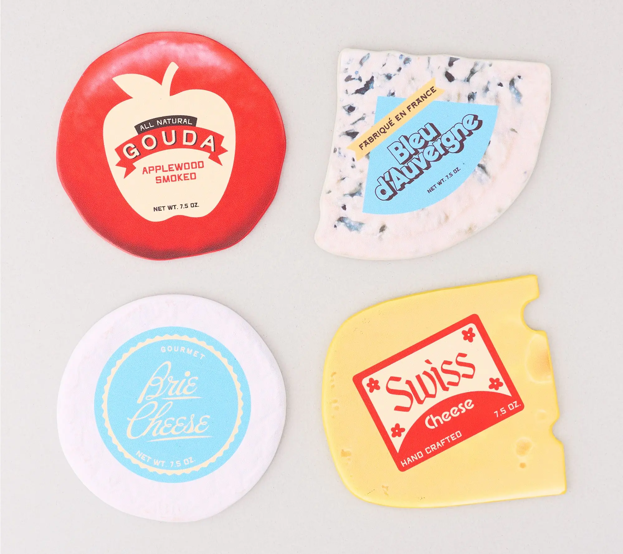 ban.do Coaster Set, Cheese ban.do Coaster Set, Cheese