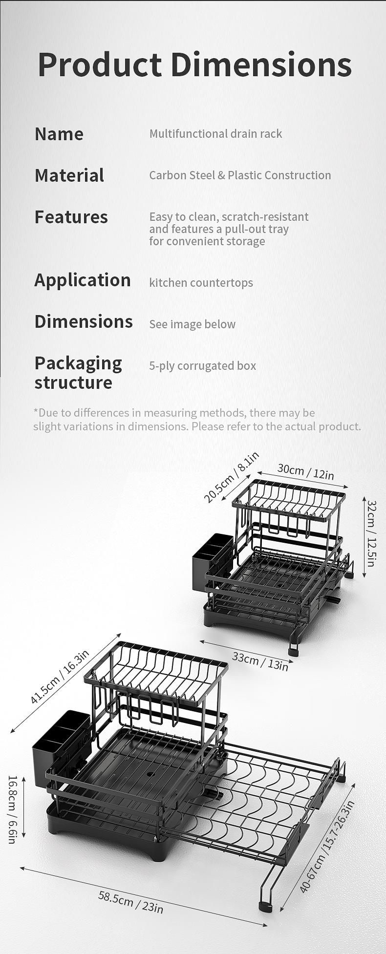 Foldable Over Sink Dish Drying Rack|Pull-Out 2-Tier Dish Drainer with Utensil Holder|Space Saving Kitchen Organizer for Small Kitchens Foldable Over Sink Dish Drying Rack|Pull-Out 2-Tier Dish Drainer with Utensil Holder|Space Saving Kitchen Organizer for Small Kitchens