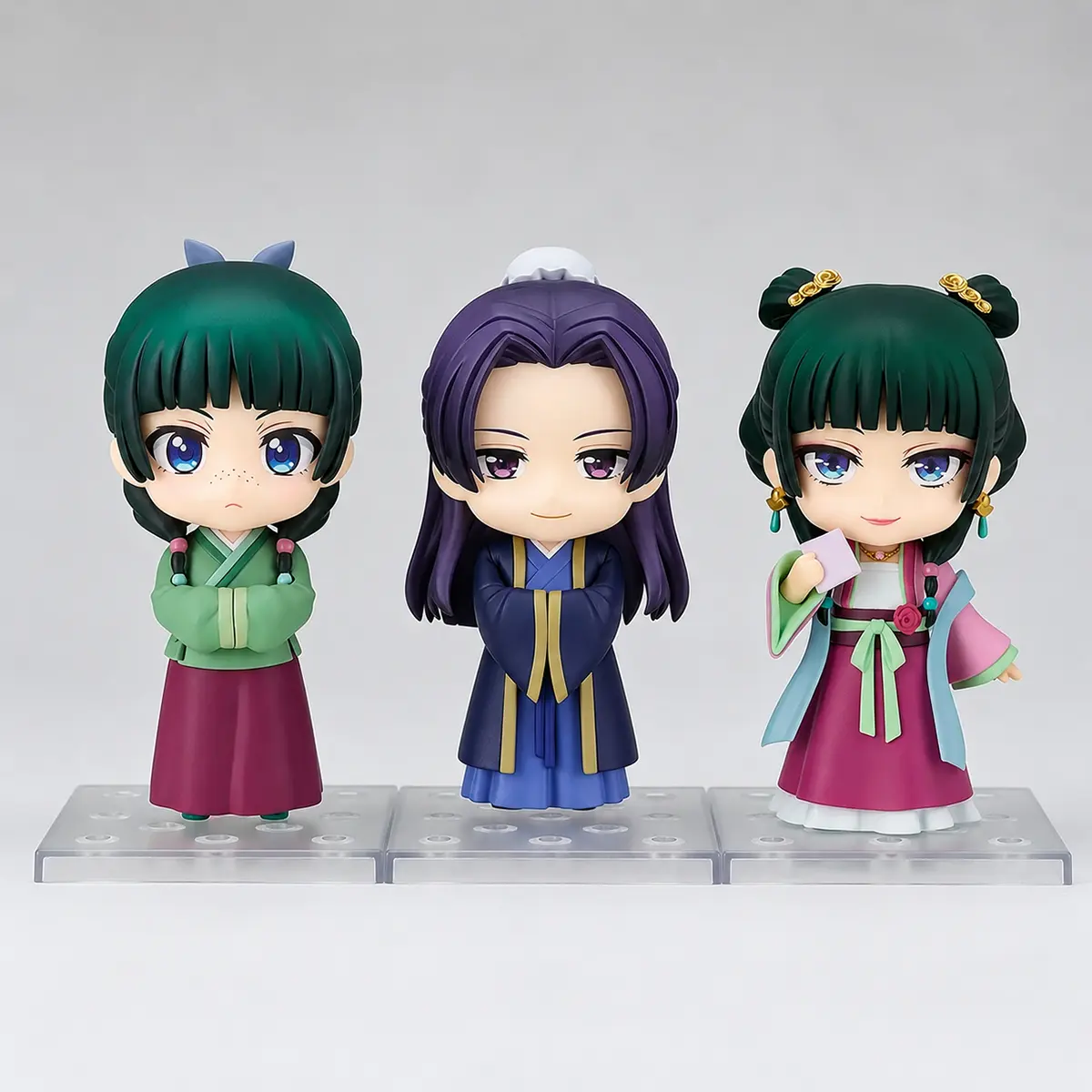 The Apothecary Diaries 2640# Maomao: Garden Party Ver. PVC Chibi Figure, Articulated Anime Figurine with Interchangeable Face, Boxed Cute Collectible, Desk Decor Gift for Manga Fans, Cute Collectibles