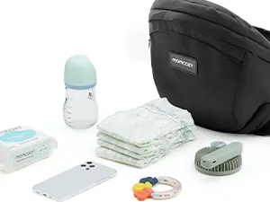 Product Introduction of Momcozy Hip Seat Baby Carrier, Adjustable Ergonomic Carrier with Various Pockets for Newborns & Toddlers up to 45lbs Portable Mother Mom Gift Convenient Travel Gifts wild  bird back baby baby carriers Ergonomic Baby Carrier with Hip Seat 17
