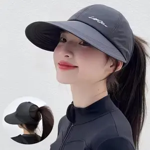 2-Pack UPF Sun Protection Baseball Hat for Men and Women - Lightweight And Breathable Open Top Wide Brimmed Hat Duckbill Cap