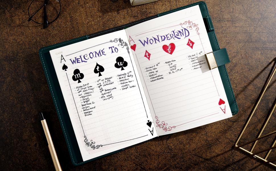 Valentine's Day Diary With Lock Gift Set Leather Journal For Women & Men A5 Travelers Journal Planners For 2026 Green Yellow Pink Garden Ocean Adventure Series Lined Page Journaling Supplies Bible Journal