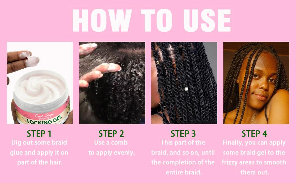 Locking Gel and Loc Brush for Styling and Securing Locs with Rose Water Moisturizer Lightweight Restorative Strong Hold