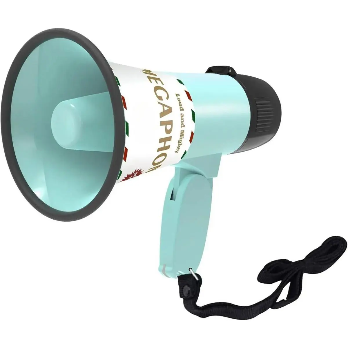 Coaches' & Referees' Handheld Grip Megaphone with Speaker, Microphone, Siren, 240-Second Recording & Volume Control for Outdoor Events, Crowd Management