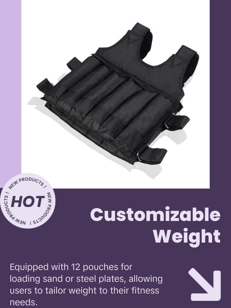 IronFlex™ Adjustable Weighted Vest: 20-110 lbs Workout Gear for Men