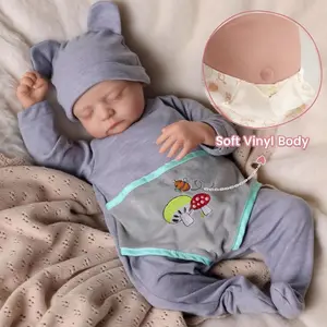 BABESIDE Lifelike Reborn Baby Dolls Boys - 17-Inch Real Baby Feeling Realistic-Newborn Baby Dolls Full Body Vinyl Doll