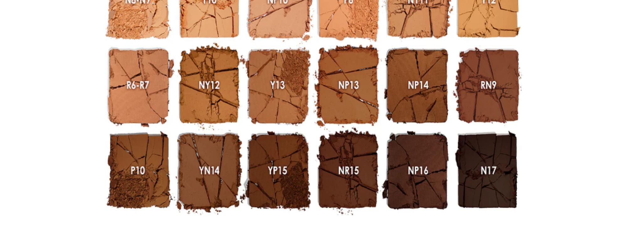 Natasha Denona HY-GLAM POWDER FOUNDATION Concealer Makeup Flawless Compact Matte Finish Korean Bio-Mimetic Pigments Anti-inflammatory Formula with HY-LUXE Sponge for Flawless Application