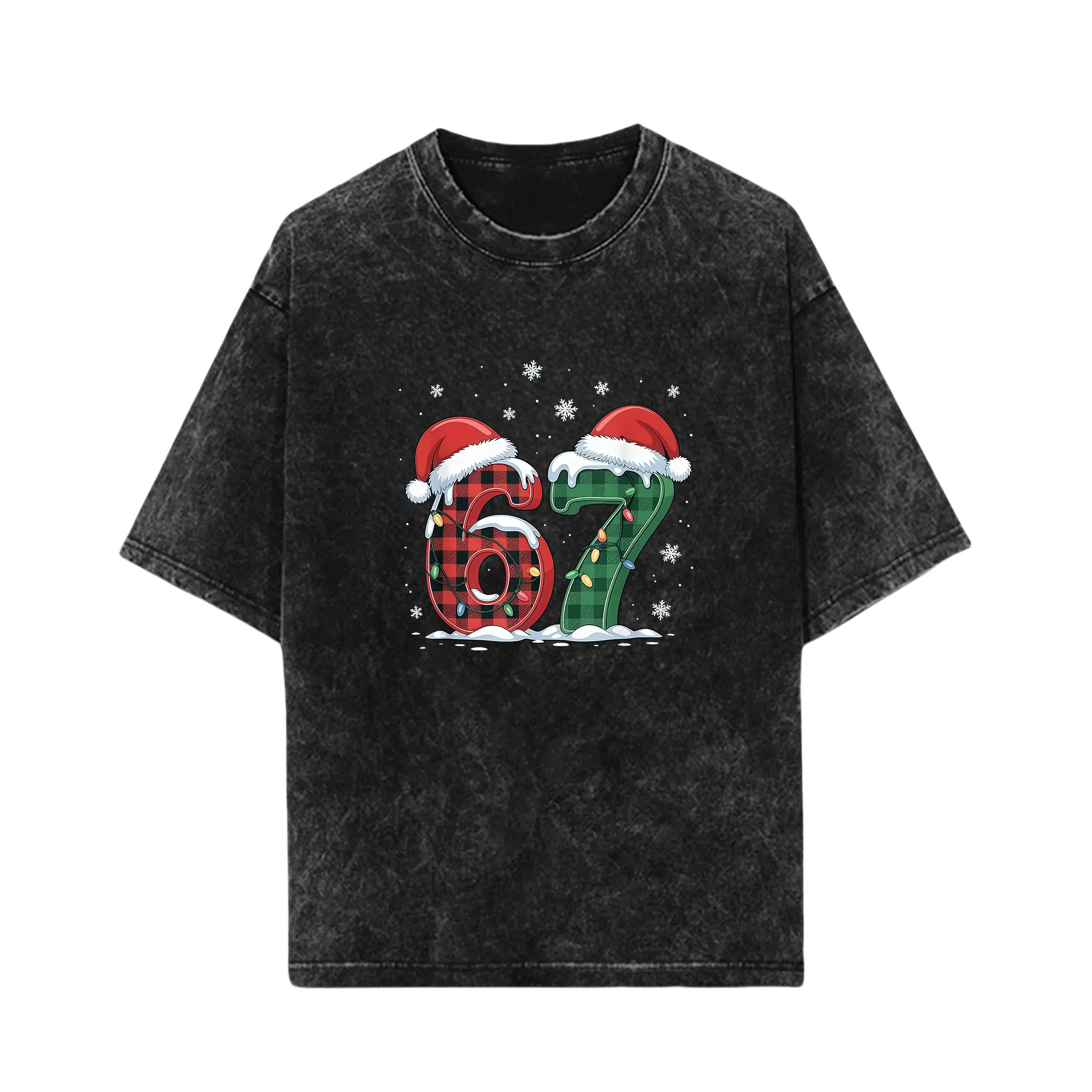 Solid Color Rizz Christmas 67 Funny Xmas Gen Alpha  Rizzmas 67 T-Shirt