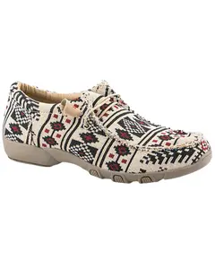 Women's Chillin' Southwestern Print Casual Shoes Moc Toe - 09-021-1791-2867 Ta