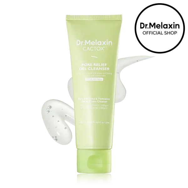 [Dr.Melaxin Official] CACTOX Pore Relief Gel Cleanser 120ml with Cactus Cooling & Dehydrated Pore Care