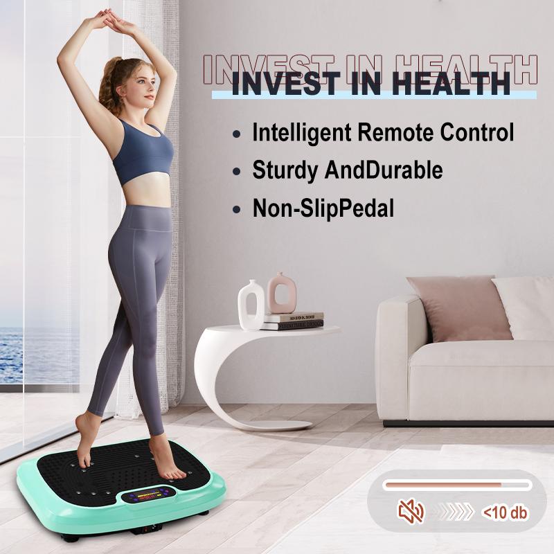HOTWAVE Vibration Plate Machine, 450 lbs weight capacity, full-body workout vibration plate, home fitness equipment
