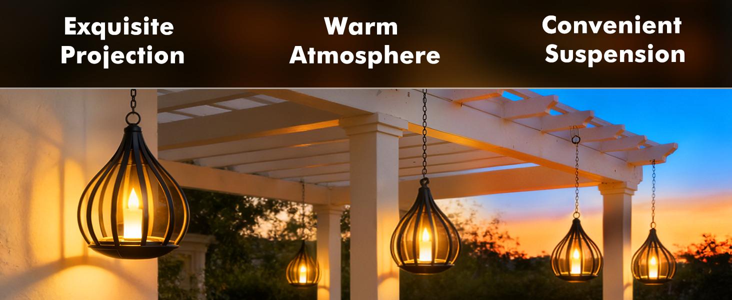 Solar Garden Lights Outdoor, 2/4 Pack Metal Solar Water Drop Shape Candle Lantern 2026 New Design with Flickering Effect & Reflective Patterns, Auto On/Off, IP65 Waterproof, 20.5 CM × 15.5CM,Outdoor Solar Powered Lights for Garden, Patio, Pathway