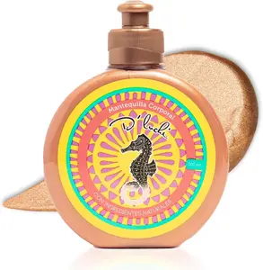 Kaba D'Luchi Body Butter Made With Natural Coconut Oil and Vitamin E, Provides Intense Nourishment & Hydration, Moisturize Skin, With Golden Glitter, 10 Oztensas, hidrata la piel, con purpurina dorada, 10 onzas